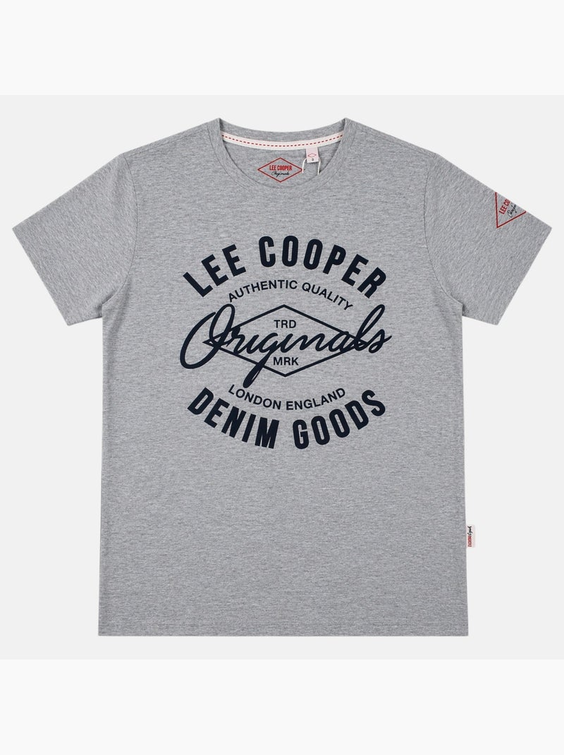Lee Cooper - Camiseta masculina LEE COOPER de manga curta Cinza - Kiabi