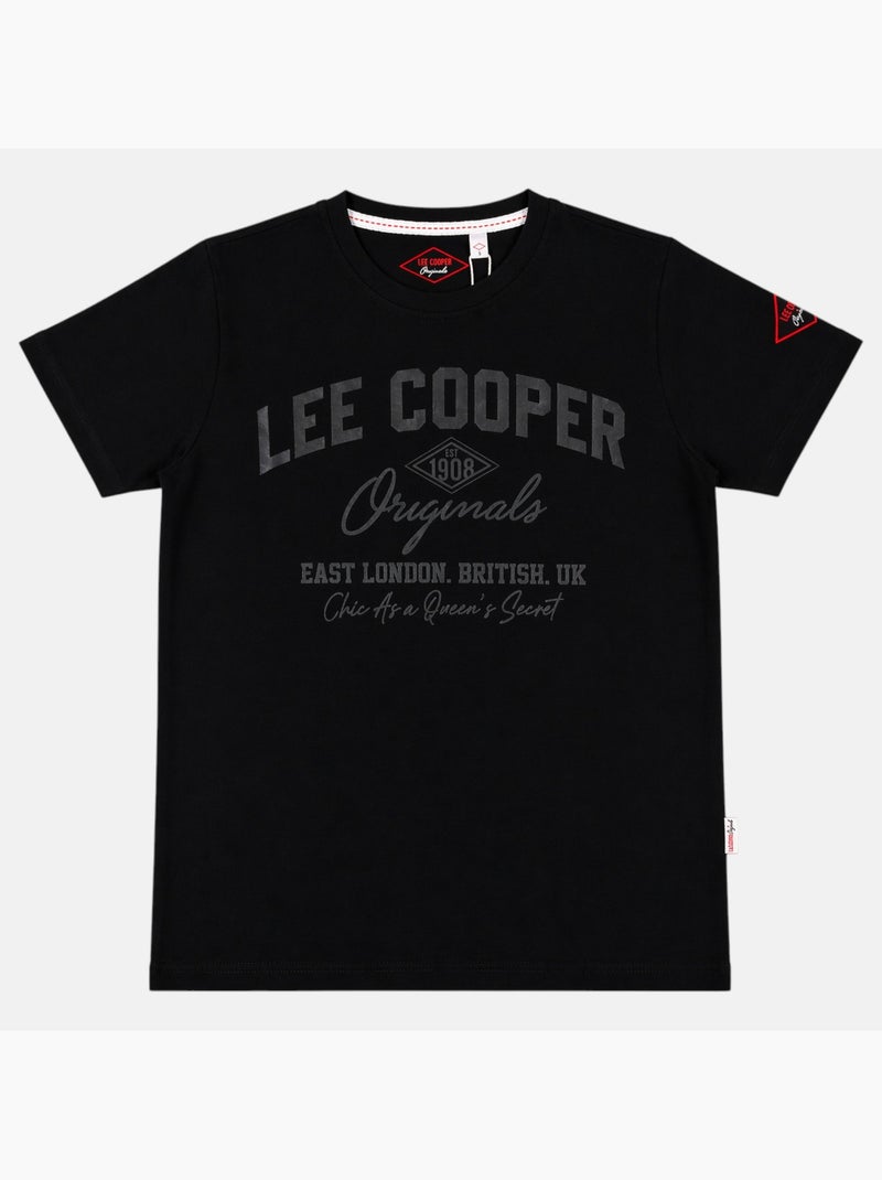 Lee Cooper - Camiseta masculina LEE COOPER de manga curta Preto - Kiabi