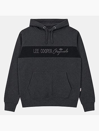 Lee cooper - camisola com capuz e cordão, bolso canguru