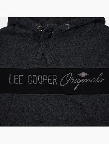 Lee cooper - camisola com capuz e cordão, bolso canguru