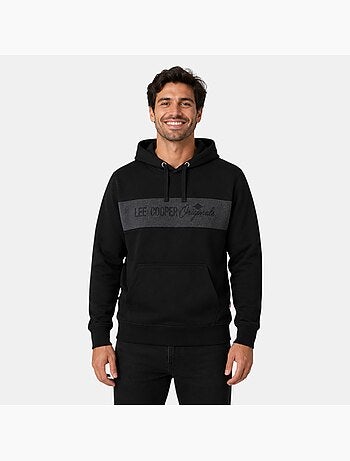 Lee cooper - camisola com capuz e cordão, bolso canguru