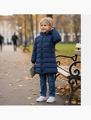 Lee cooper - casaco acolchoado comprido para menina