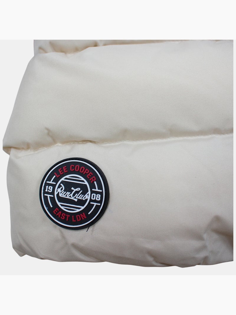 Lee cooper - casaco acolchoado comprido para menina Branco - Kiabi