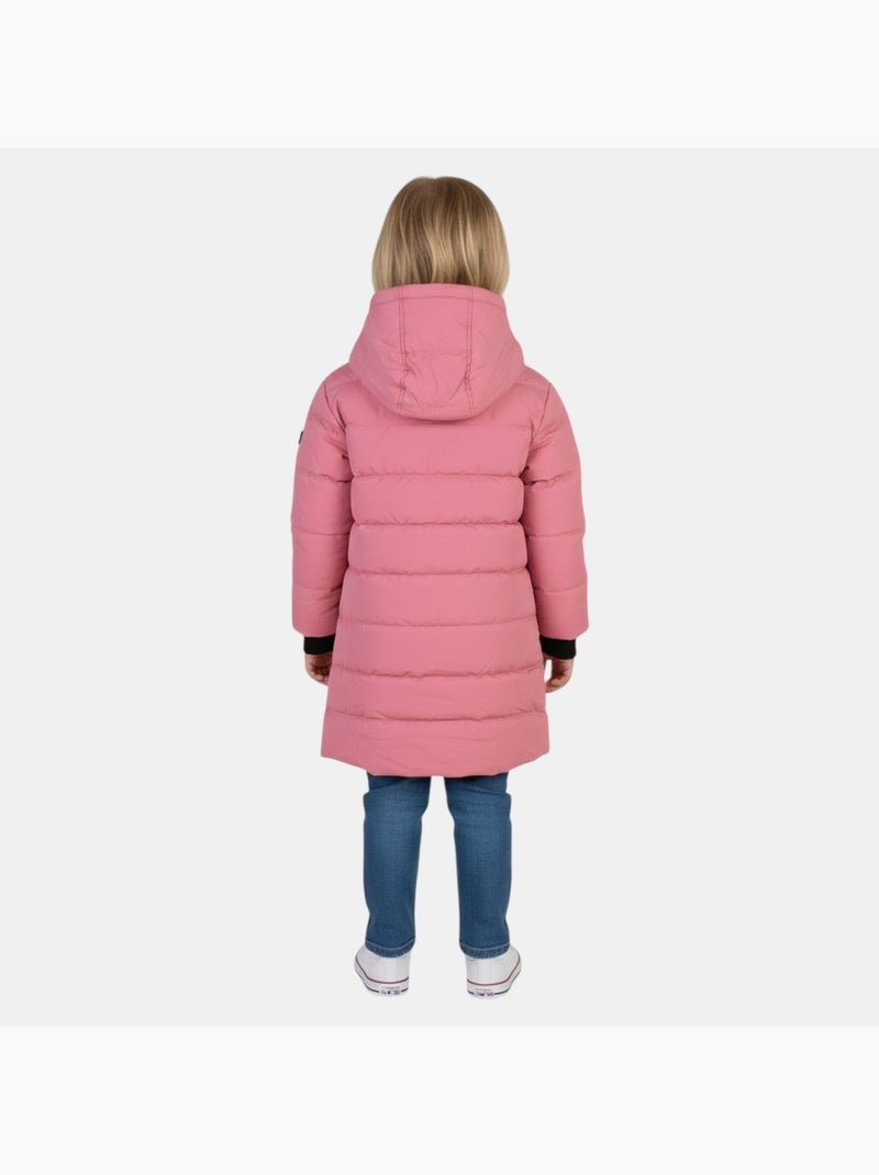 Lee cooper - casaco acolchoado comprido para menina Rosa - Kiabi