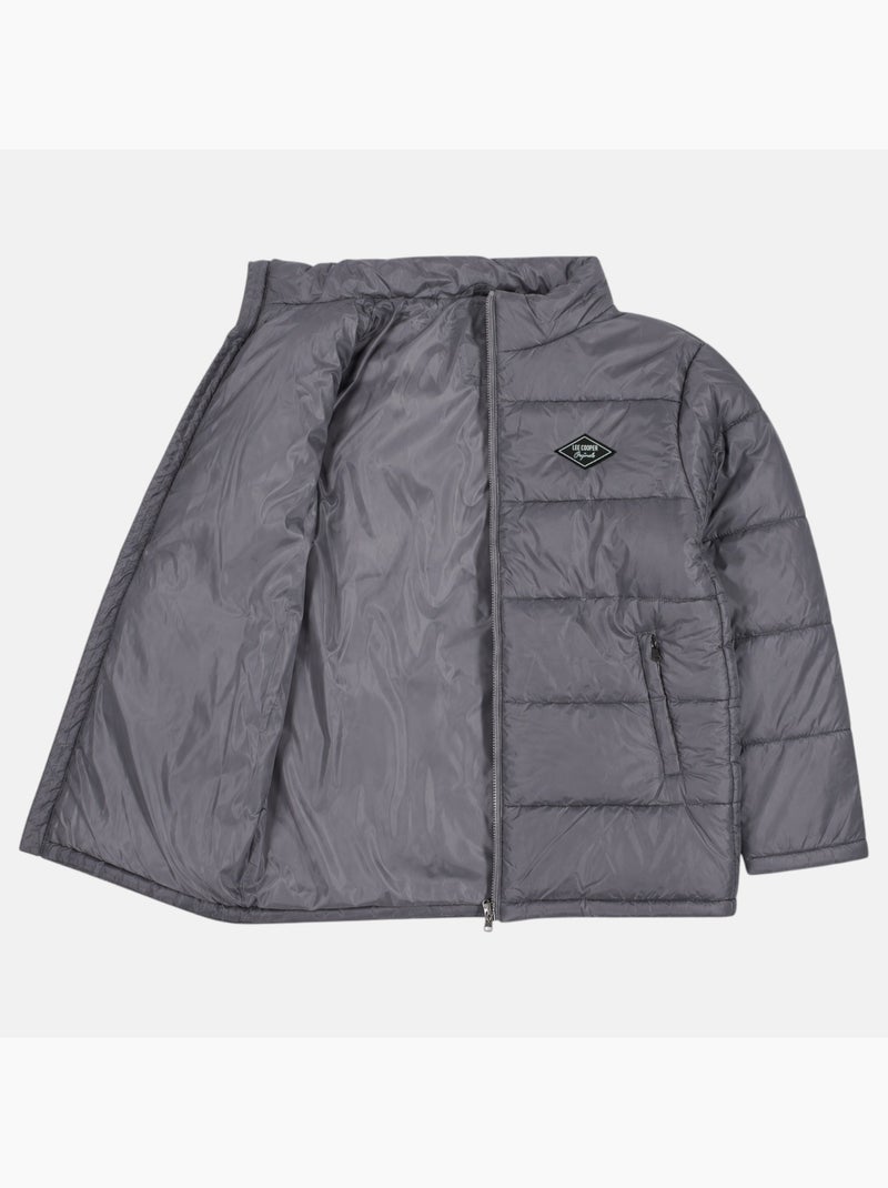 Lee cooper - casaco acolchoado de homem  gola alta Cinza - Kiabi