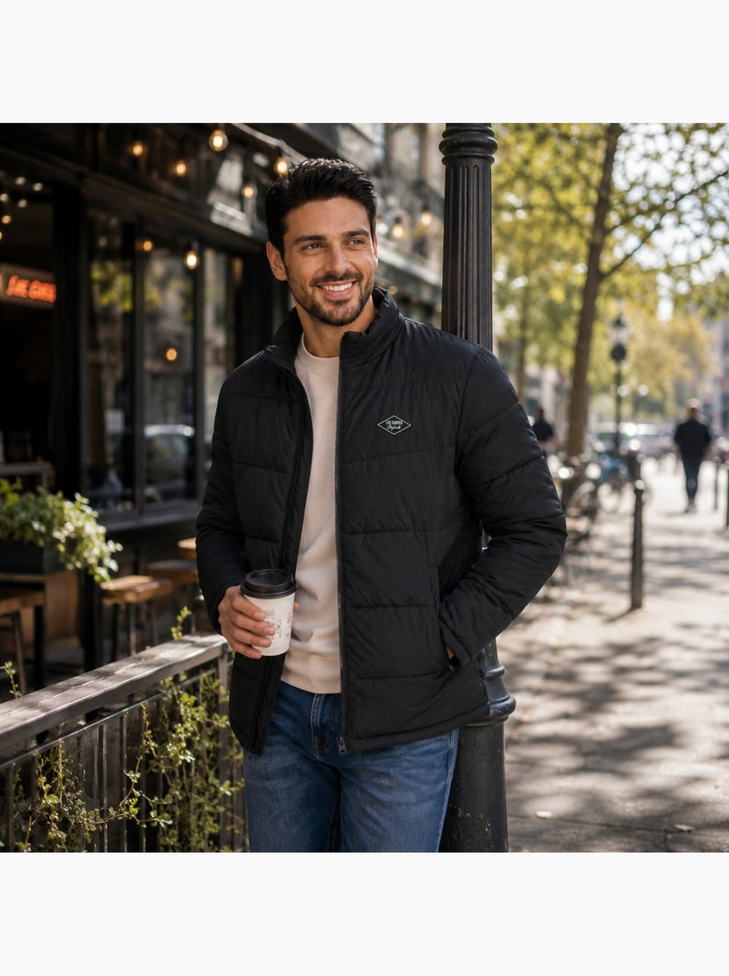 Lee cooper - casaco acolchoado de homem  gola alta Preto - Kiabi