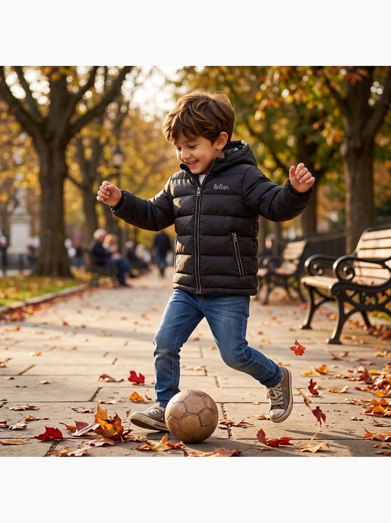 Lee cooper - casaco acolchoado para menino Preto - Kiabi