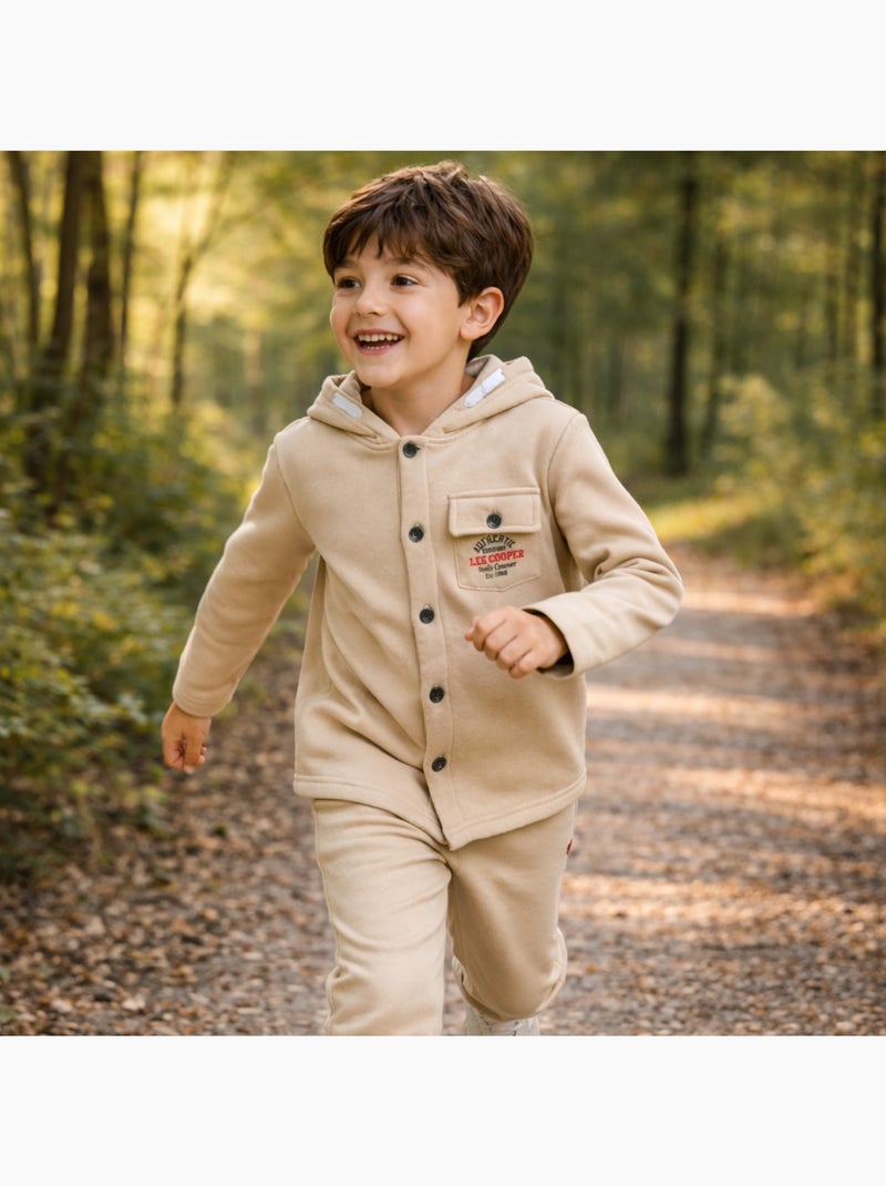 Lee Cooper - Casaco com capuz  menino Ecru - Kiabi