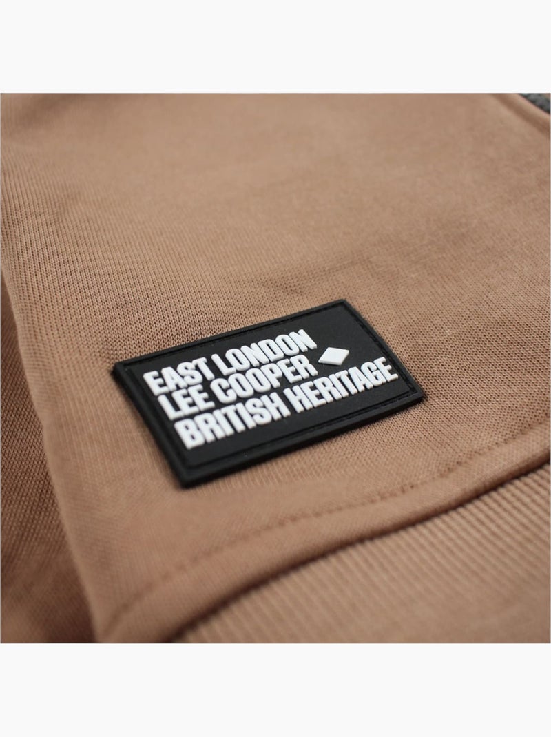 Lee Cooper - Casaco com capuz menino estampado Castanho - Kiabi
