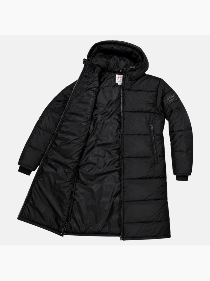 Lee cooper - casaco comprido acolchoado de homem Preto - Kiabi