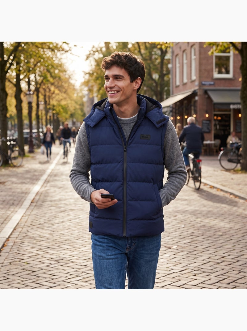 Lee cooper - colete acolchoado para homem Azul-marinho - Kiabi