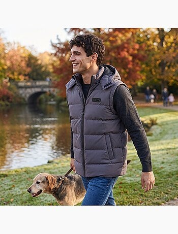 Lee cooper - colete acolchoado para homem