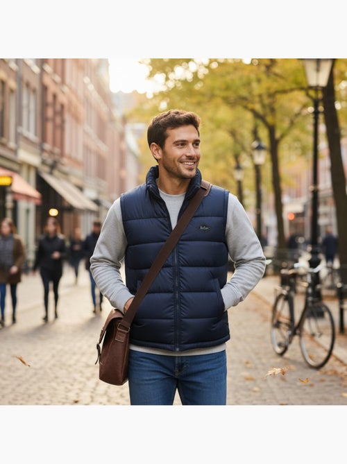 Lee cooper - colete acolchoado sem mangas para homem - Kiabi