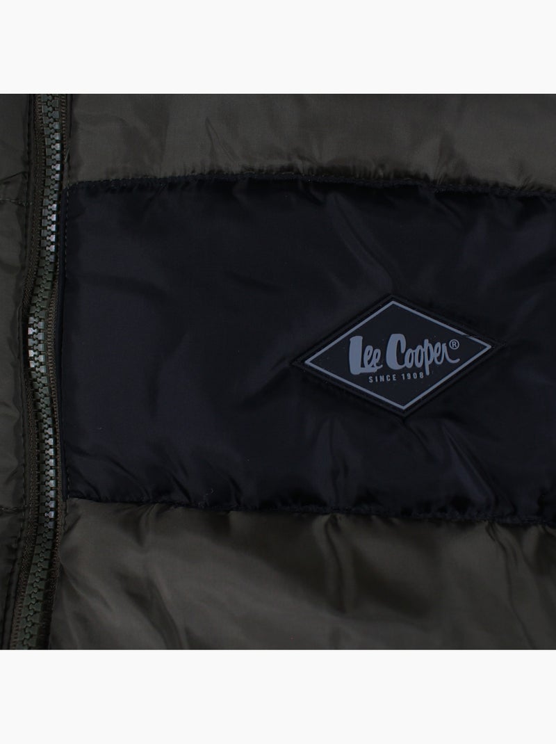 Lee cooper - colete acolchoado sem mangas para homem Cáqui - Kiabi