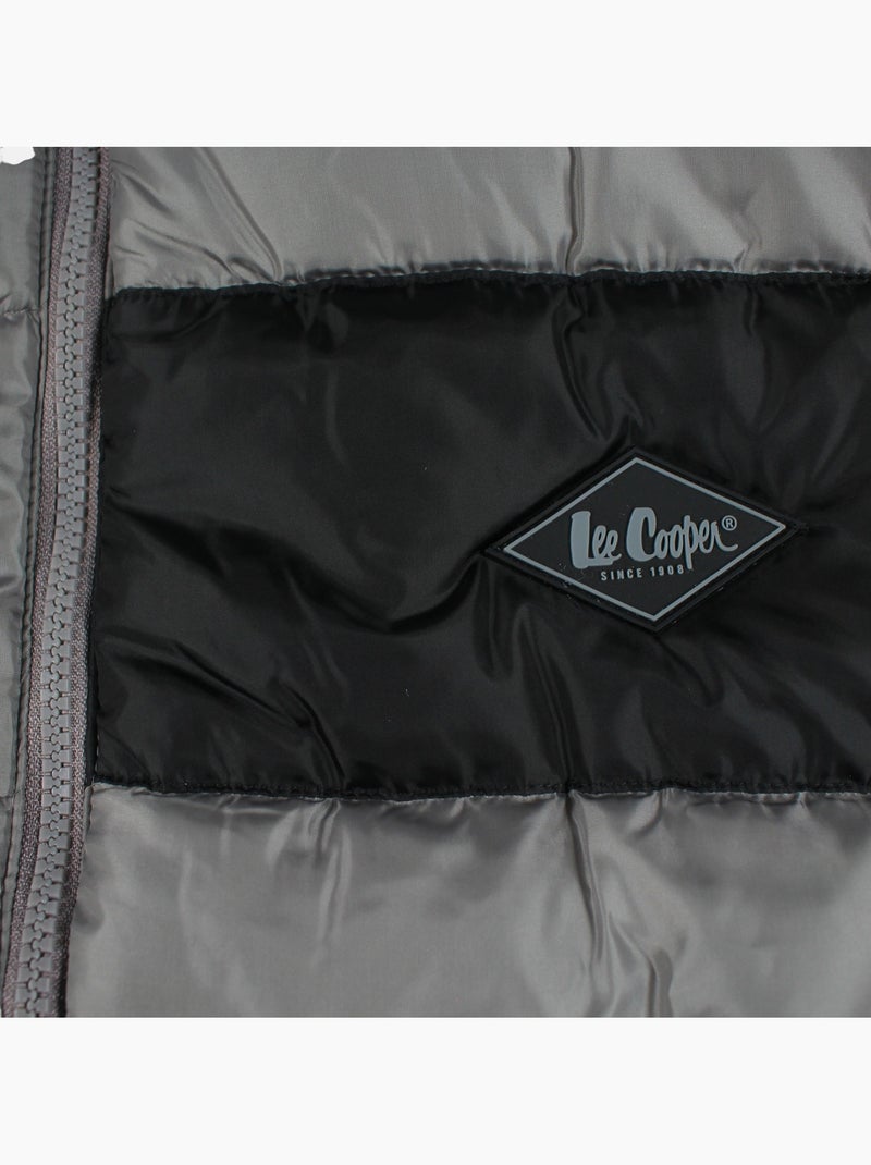 Lee cooper - colete acolchoado sem mangas para homem Cinza - Kiabi
