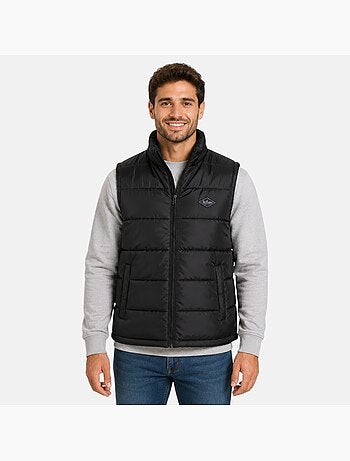 Lee cooper - colete acolchoado sem mangas para homem