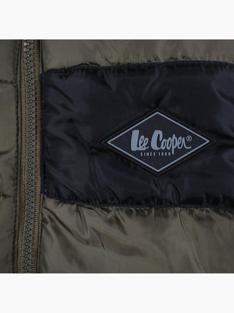 Lee Cooper - Colete acolchoado sem mangas para menino Cáqui - Kiabi