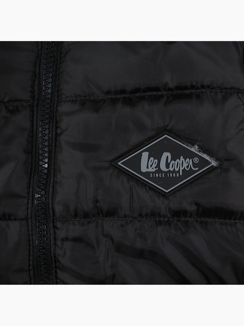 Lee Cooper - Colete acolchoado sem mangas para menino Preto - Kiabi