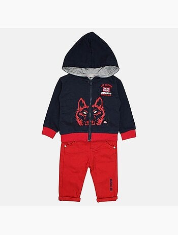 Lee Cooper - Conjunto bebé casaco com capuz e calças