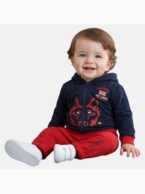 Lee cooper - conjunto bebé casaco com capuz e calças - Kiabi Lee cooper - conjunto bebé casaco com capuz e calças - Kiabi