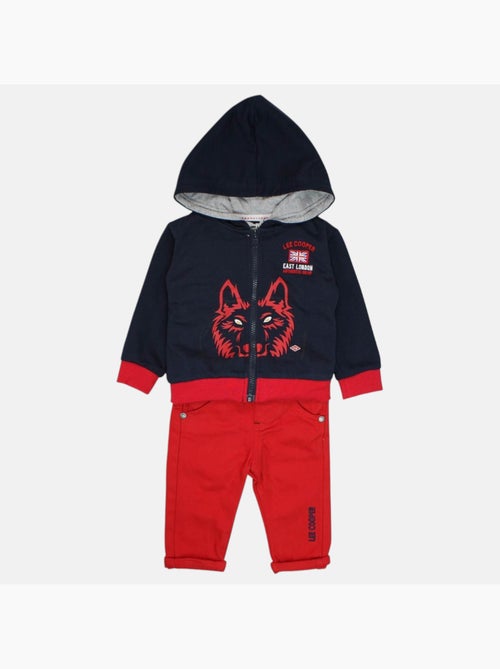 Lee cooper - conjunto bebé casaco com capuz e calças - Kiabi Lee cooper - conjunto bebé casaco com capuz e calças - Kiabi