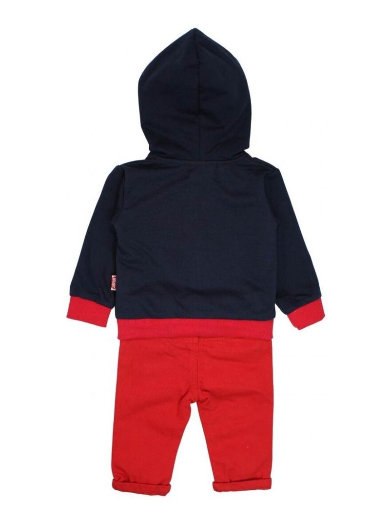 Lee Cooper - Conjunto bebé casaco com capuz e calças Azul - Kiabi