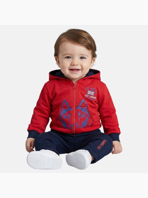 Lee cooper - conjunto bebé casaco com capuz e calças - Kiabi Lee cooper - conjunto bebé casaco com capuz e calças - Kiabi