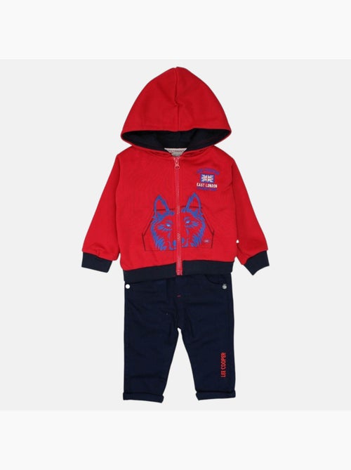 Lee cooper - conjunto bebé casaco com capuz e calças - Kiabi Lee cooper - conjunto bebé casaco com capuz e calças - Kiabi