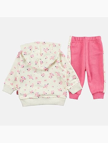 Lee Cooper - Conjunto bebé menina casaco com capuz e calças de jogging