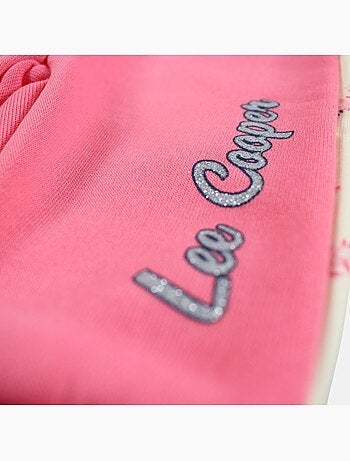 Lee Cooper - Conjunto bebé menina casaco com capuz e calças de jogging
