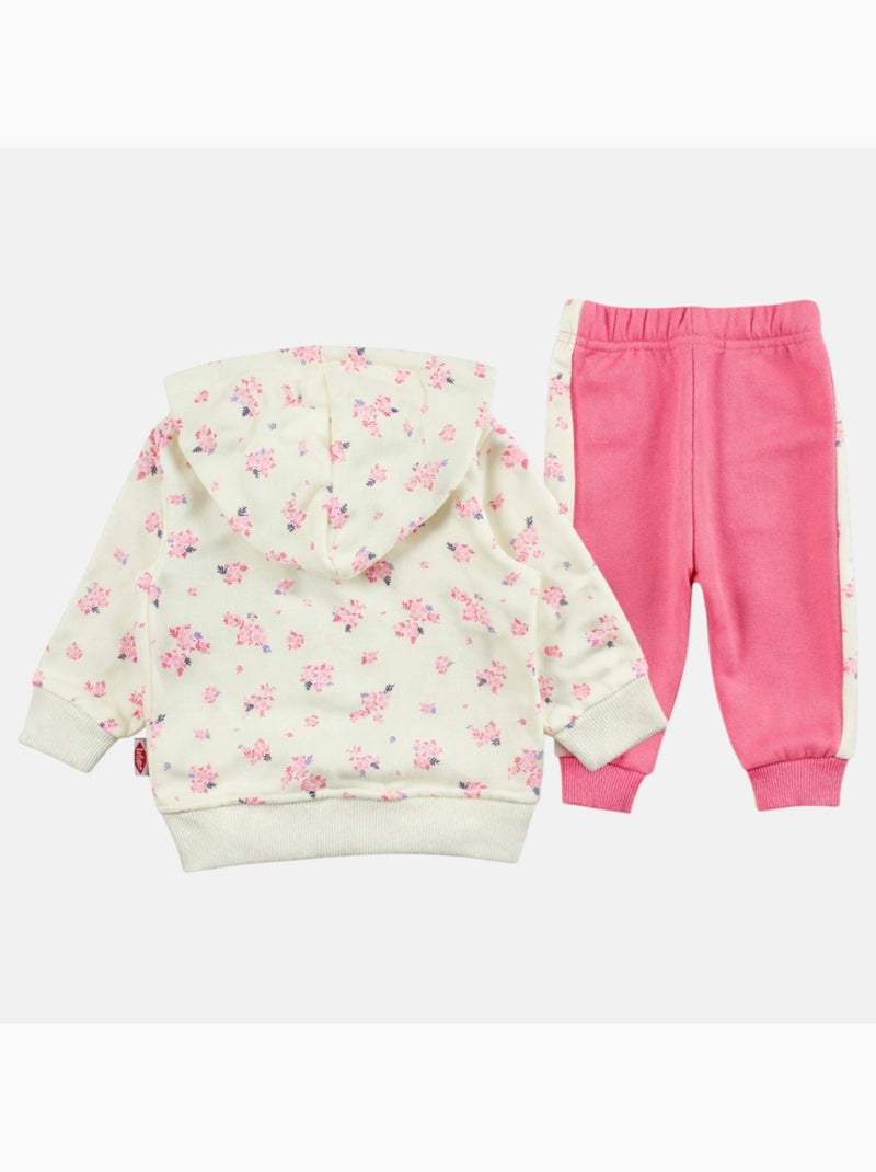 Lee Cooper - Conjunto bebé menina casaco com capuz e calças de jogging Amarelo - Kiabi