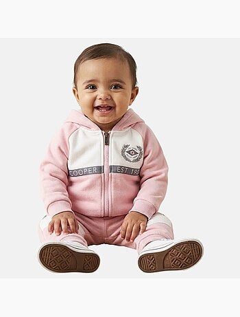 Lee Cooper - Conjunto bebé menina casaco com capuz e calças de jogging
