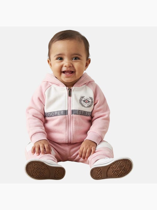 Lee Cooper - Conjunto bebé menina casaco com capuz e calças de jogging - Kiabi Lee Cooper - Conjunto bebé menina casaco com capuz e calças de jogging - Kiabi