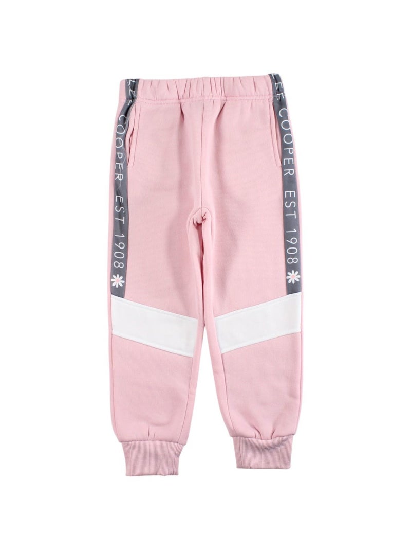 Lee Cooper - Conjunto bebé menina casaco com capuz e calças de jogging Rosa-claro - Kiabi