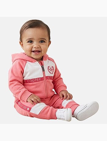 Lee Cooper - Conjunto bebé menina casaco com capuz e calças de jogging