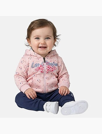 Lee Cooper - Conjunto bebé menina casaco com capuz e calças de jogging