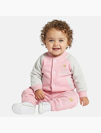 Lee Cooper - Conjunto bebé menina casaco e calças de jogging