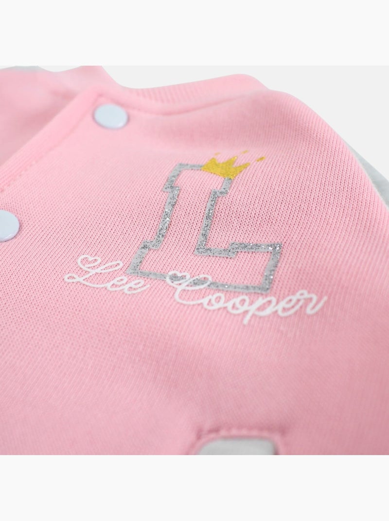 Lee Cooper - Conjunto bebé menina casaco e calças de jogging Rosa - Kiabi