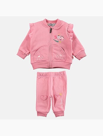 Lee Cooper - Conjunto bebé menina casaco e calças de jogging