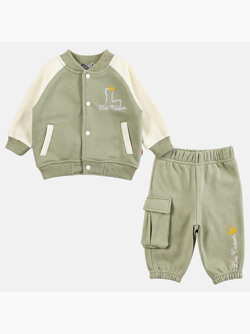 Lee Cooper - Conjunto bebé menina casaco e calças de jogging Verde - Kiabi
