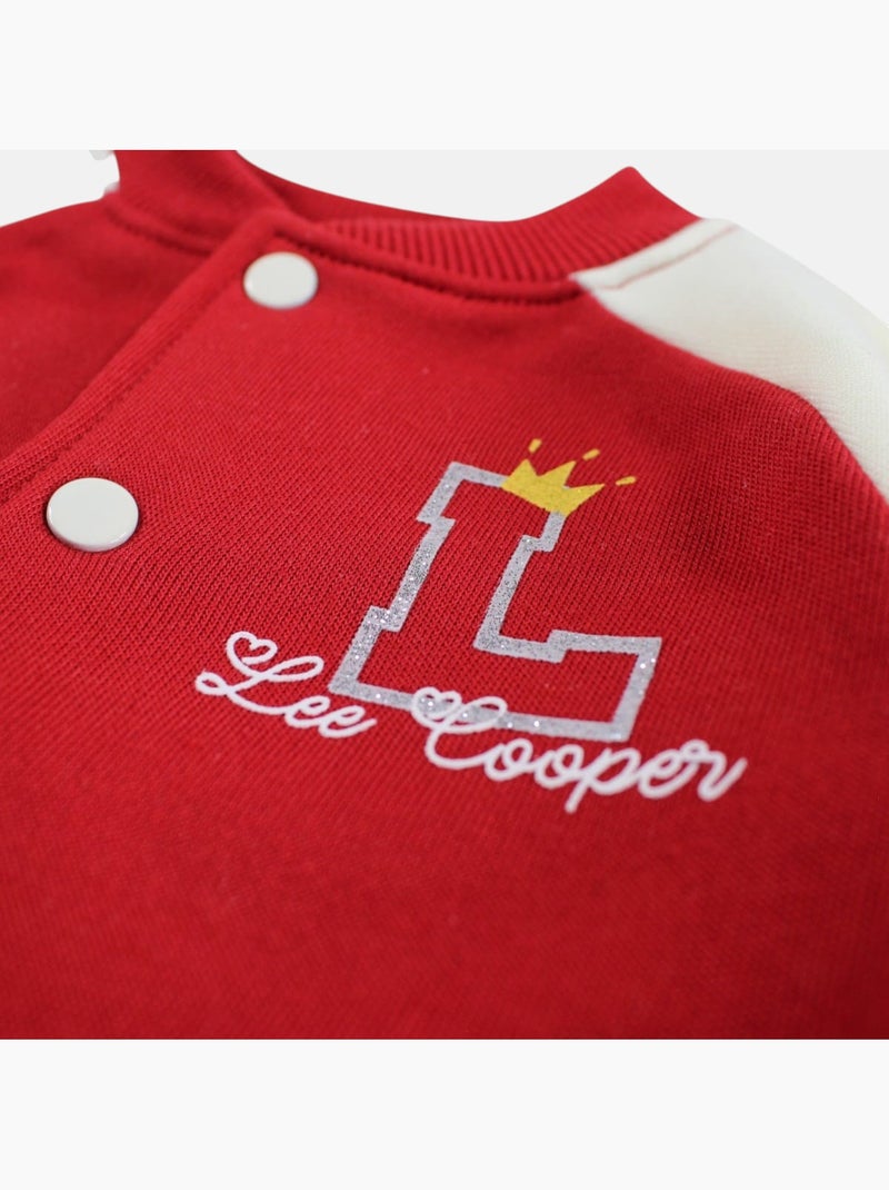 Lee Cooper - Conjunto bebé menina casaco e calças de jogging Vermelho - Kiabi