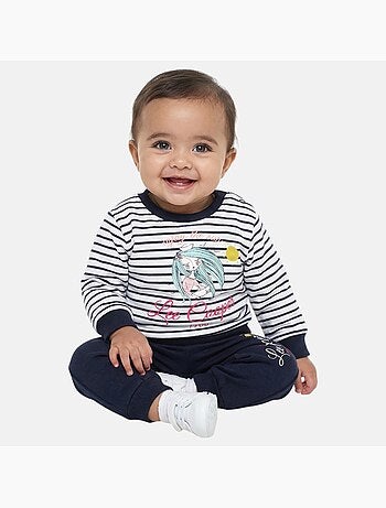 Lee Cooper - Conjunto bebé menina sweat e calças de jogging