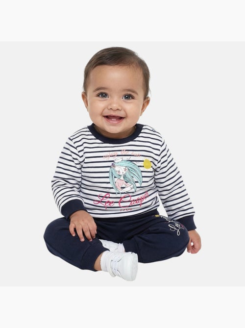 Lee Cooper - Conjunto bebé menina sweat e calças de jogging - Kiabi Lee Cooper - Conjunto bebé menina sweat e calças de jogging - Kiabi