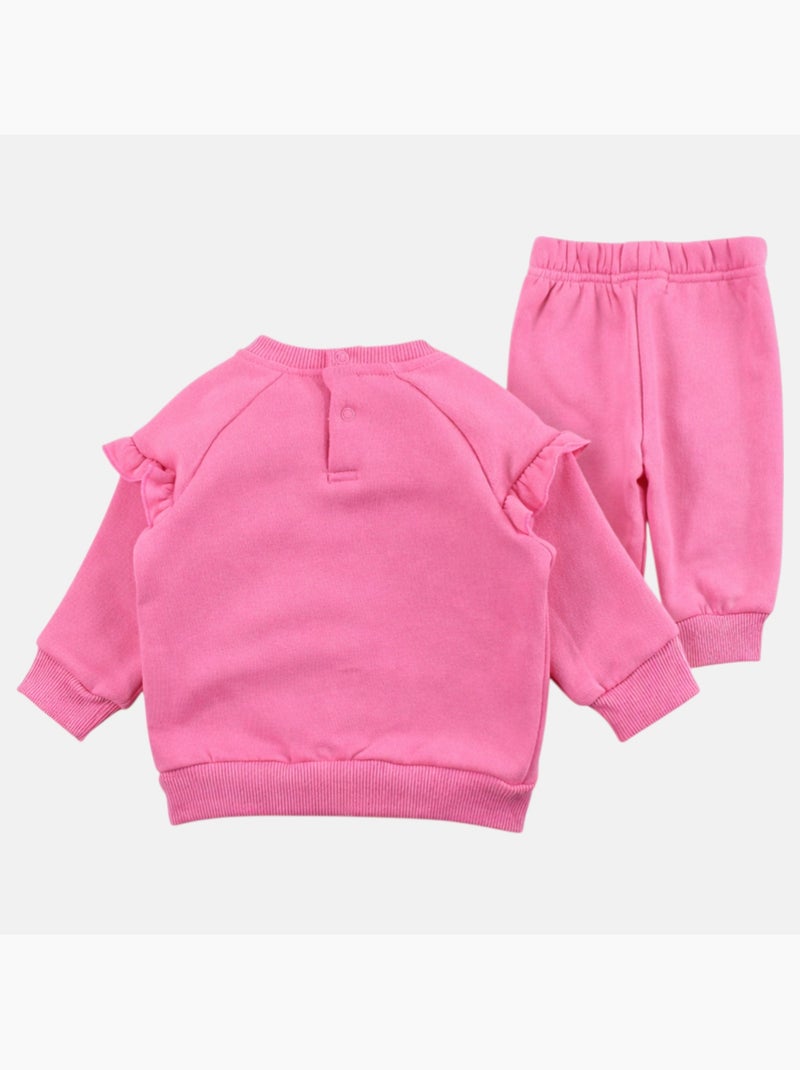 Lee Cooper - Conjunto bebé menina sweat e calças de jogging Rosa - Kiabi