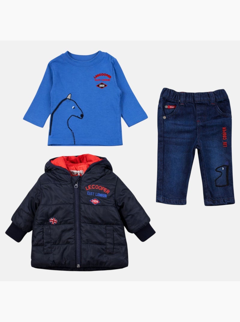 Lee Cooper - Conjunto  bebê menino Azul - Kiabi