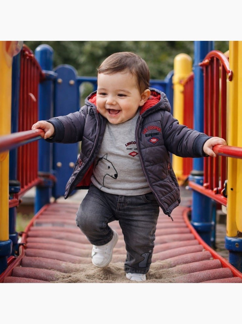 Lee Cooper - Conjunto  bebê menino Cinza - Kiabi