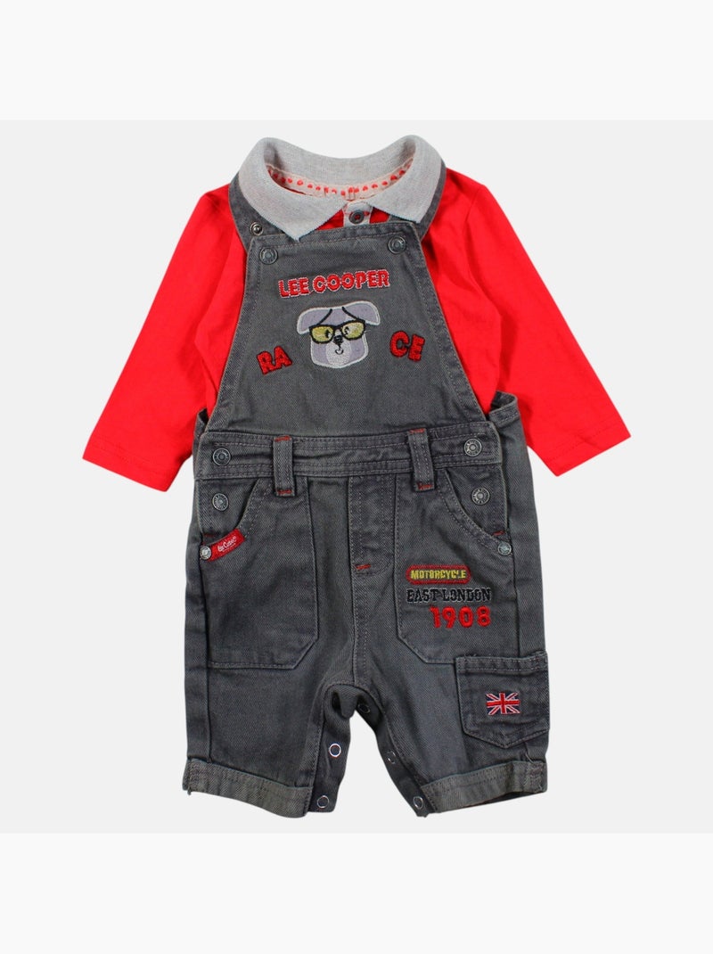 Lee Cooper - Conjunto  bebê menino Cinza - Kiabi