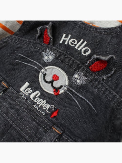 Lee Cooper - Conjunto bebé polo manga comprida com jardineiras - Kiabi Lee Cooper - Conjunto bebé polo manga comprida com jardineiras - Kiabi