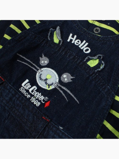 Lee Cooper - Conjunto bebé polo manga comprida com jardineiras - Kiabi Lee Cooper - Conjunto bebé polo manga comprida com jardineiras - Kiabi
