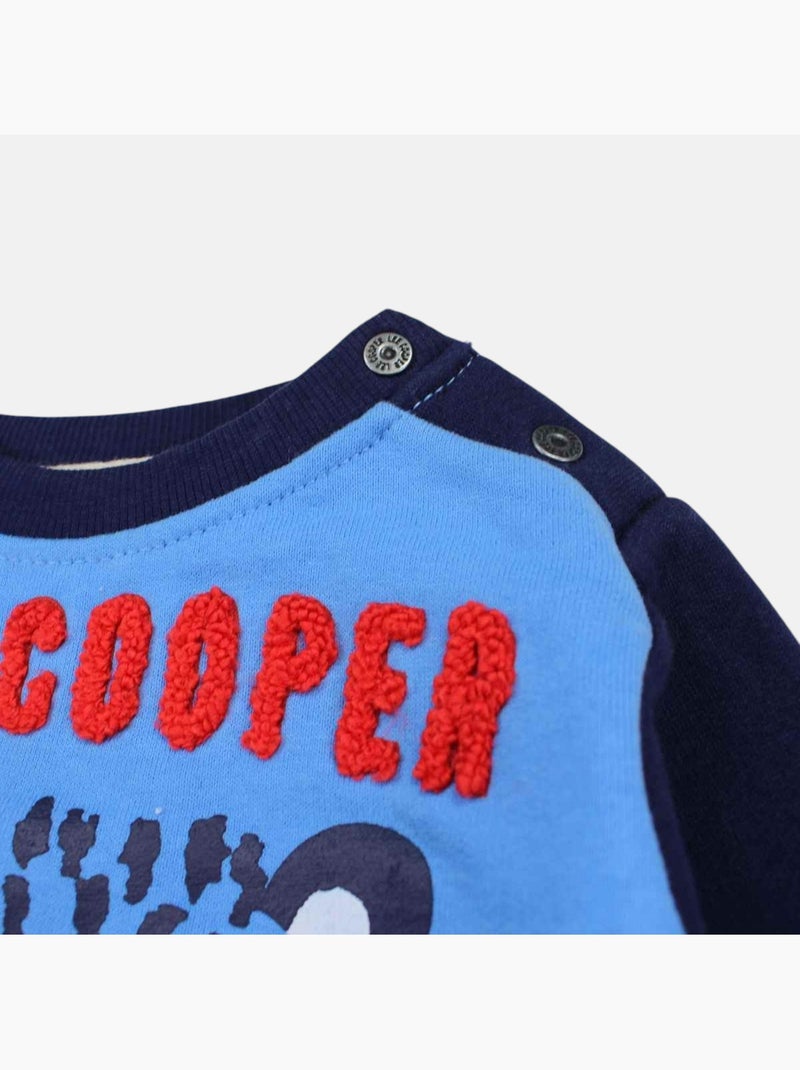 Lee Cooper - Conjunto bebé sweat e calças estampado Azul-marinho - Kiabi